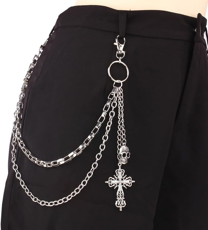 BOOSTIQ Pant Chains for Men Women Punk Rock Pocket Chains Turquoise Wallet Chain Western Country Cowboy Wallets Chain for Men - Image 2